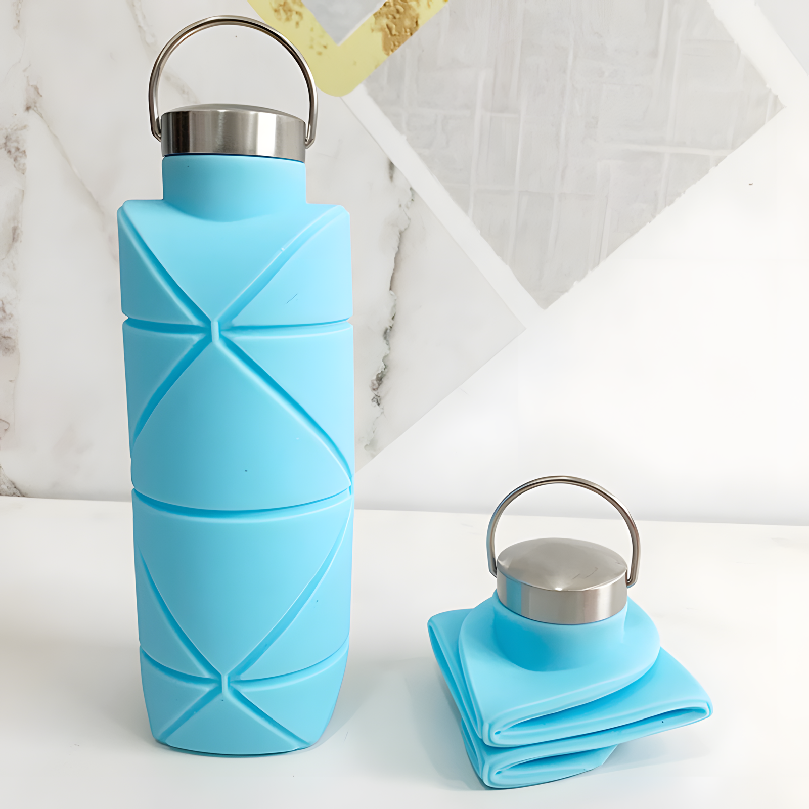 750ml Foldable Silicone Water Bottle