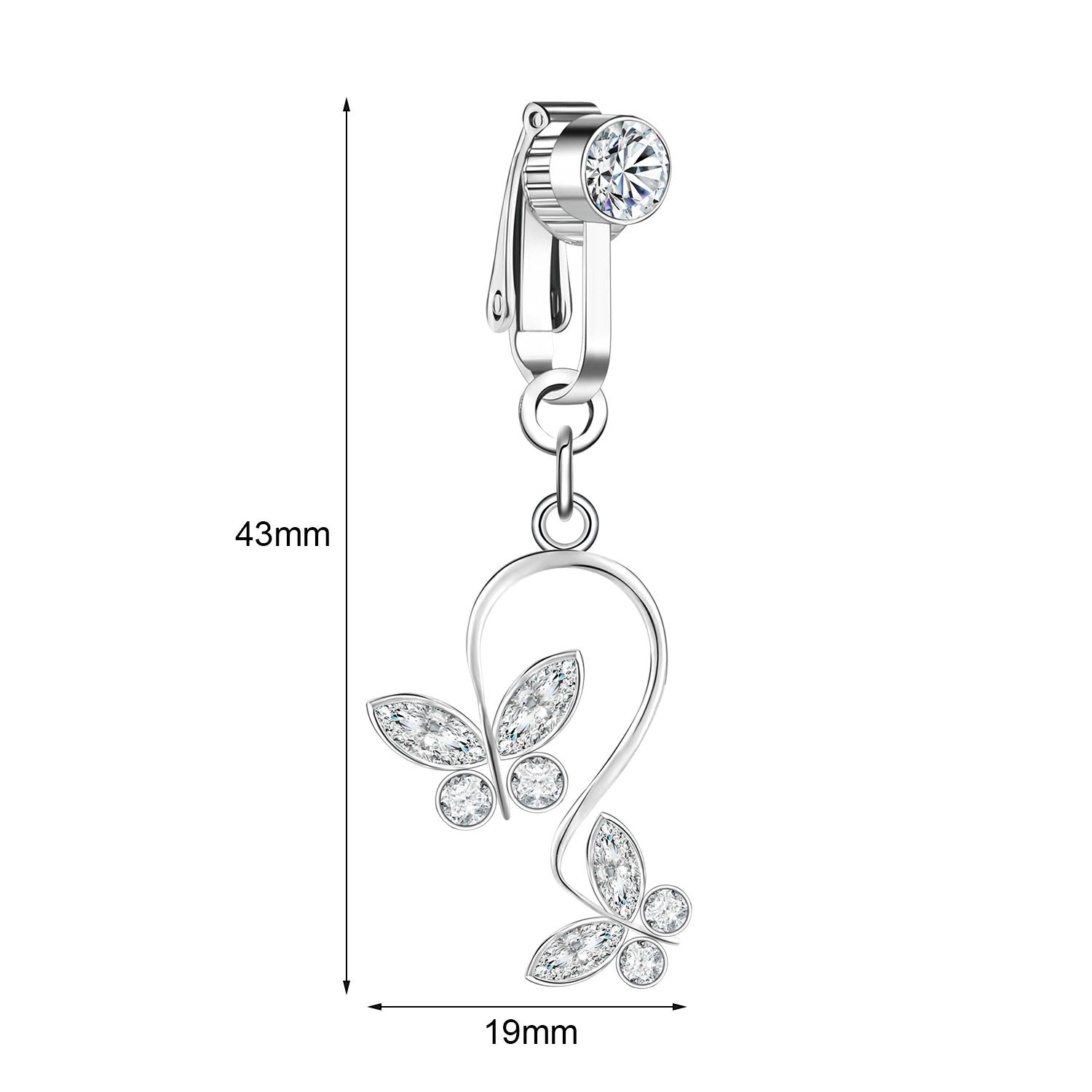 Clip-On Belly Button Piercing