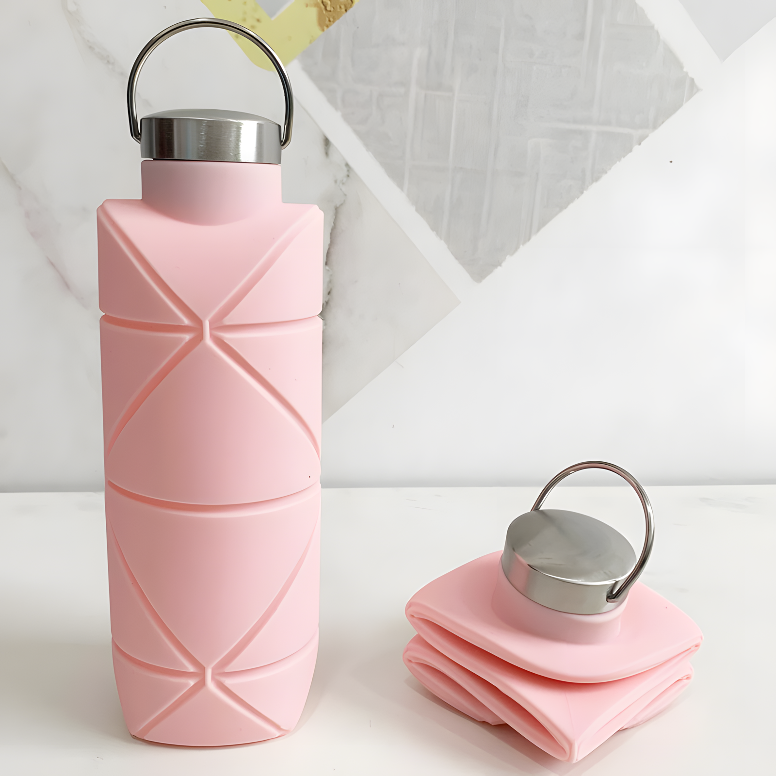 750ml Foldable Silicone Water Bottle