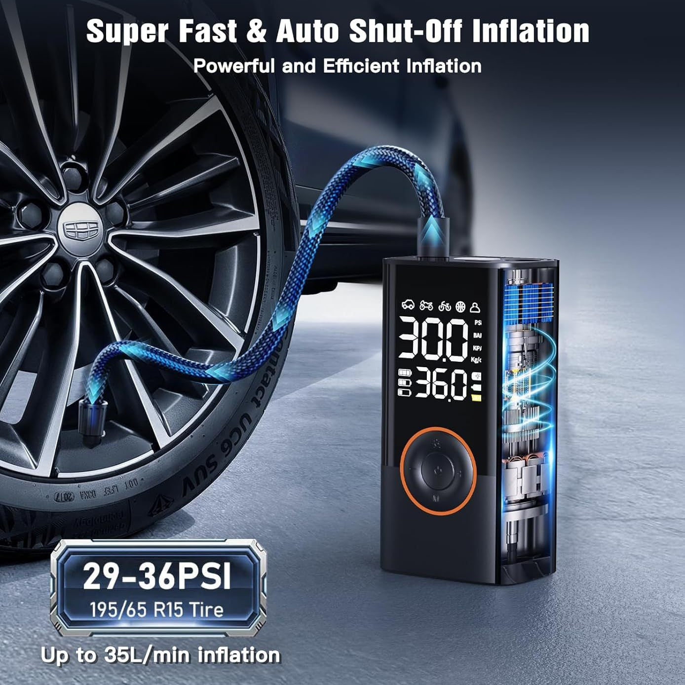 Wireless Car Tire Air Pump