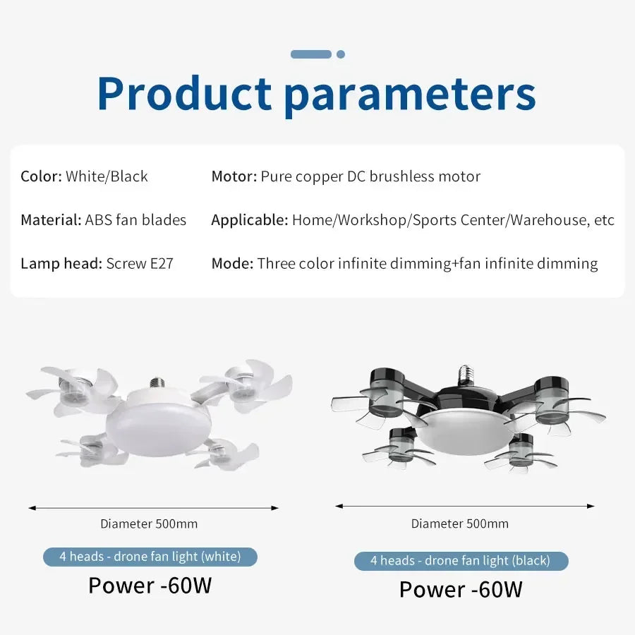 Socket Ceiling Fan Light