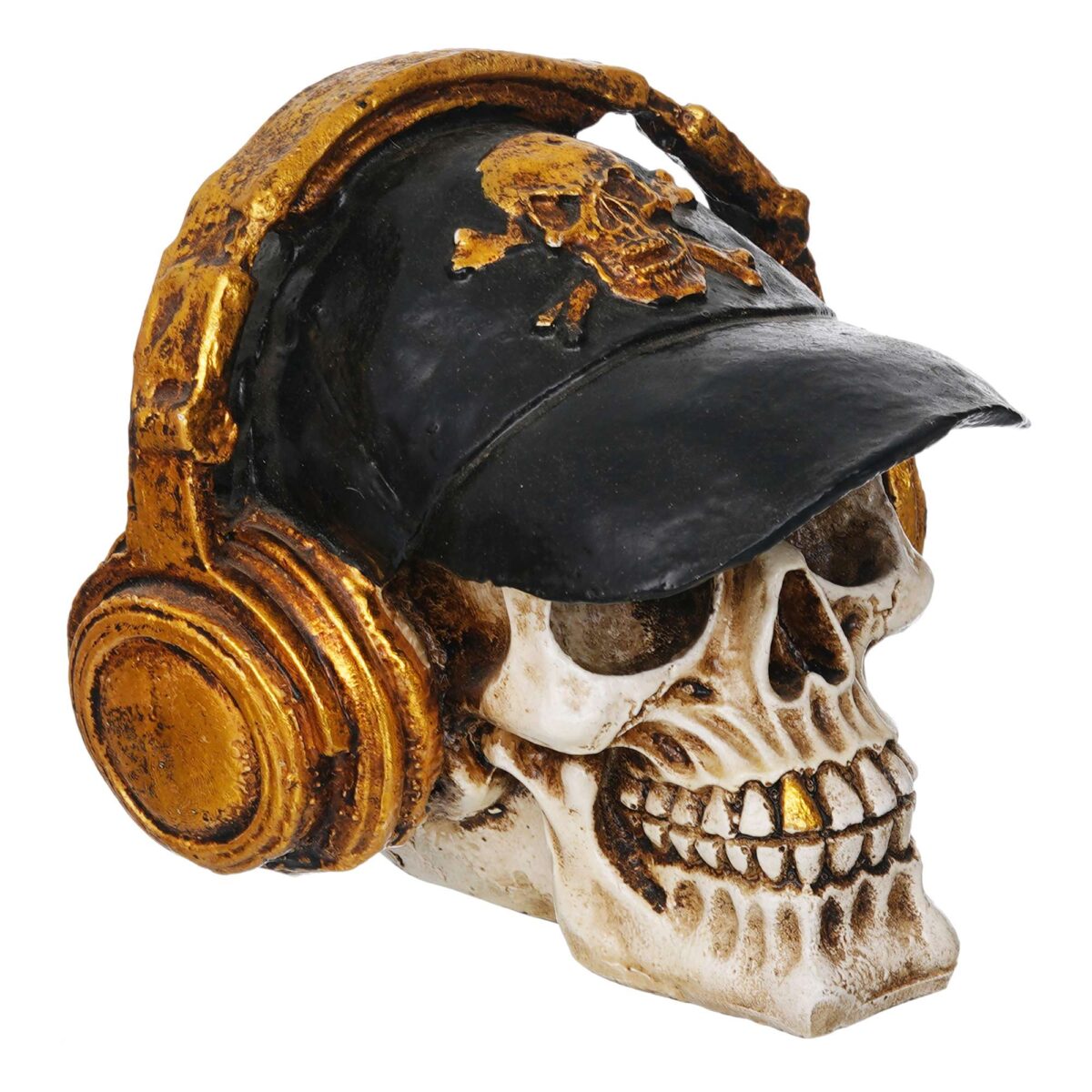 Skull Wearing Headphones Music Bar Decoration Creative Skull.