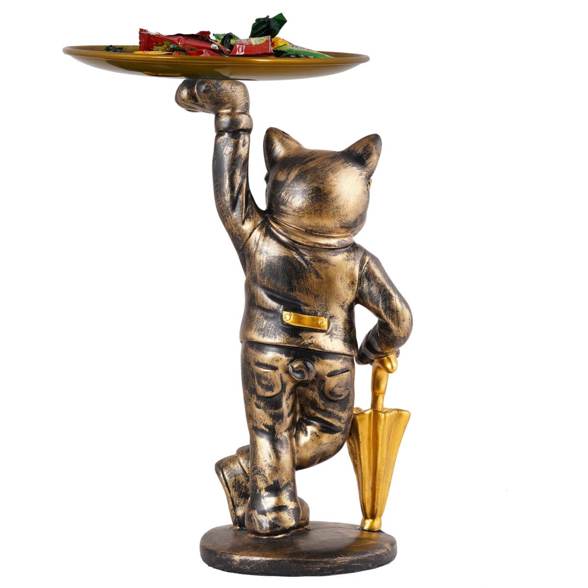 Cool Dog Showpiece with Plate